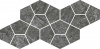 Керамогранит  / Италон / Italon / Magma / Магма/ Мозаика Графит Призм 41,3x20,5  / Graphite Mosaico Prism 41,3x20,5